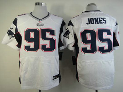 Nike New England Patriots 95 Chandler Jones White Elite NFL Jerseys