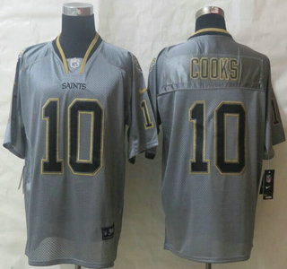 Nike New Orleans Saints #10 Brandin Cooks Lights Out Grey Elite Jersey