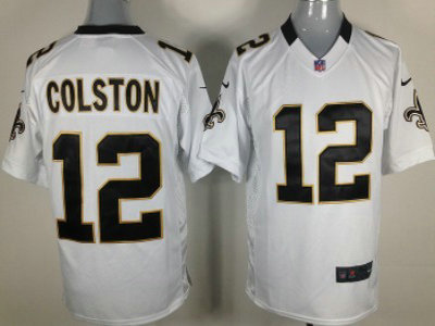 New Orleans Saints 12 Marques Colston White 2012 Nike NFL Elite Jerseys 
