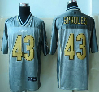 Nike New Orleans Saints #43 Darren Sproles Grey Vapor Elite Jersey