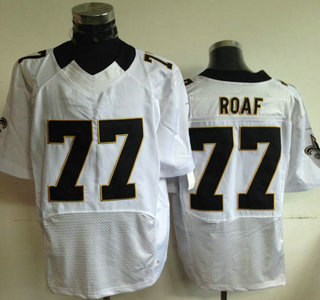 Nike New Orleans Saints #77 Willie Roaf Elite White Jersey
