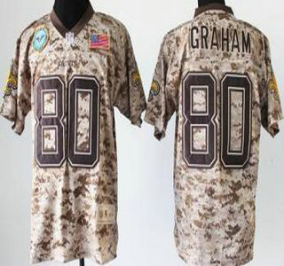 Nike New Orleans Saints #80 Jimmy Graham Salute to Service Digital Camo Elite Jersey