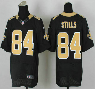 Nike New Orleans Saints #84 Kenny Stills Black Elite Jersey
