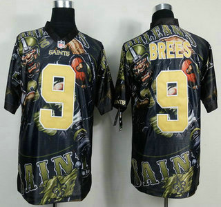 Nike New Orleans Saints #9 Drew Brees 2014 Fanatic Fashion Elite Jersey