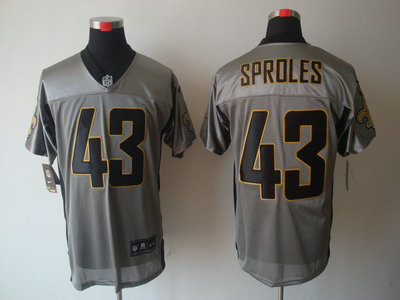 Nike New Orleans Saints 43 Darren Sproles Grey Shadow 2012 Nike NFL Elite Jersey