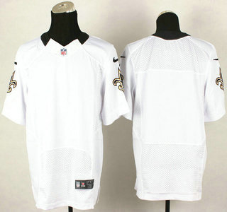 Nike New Orleans Saints Blank White Elite Jersey