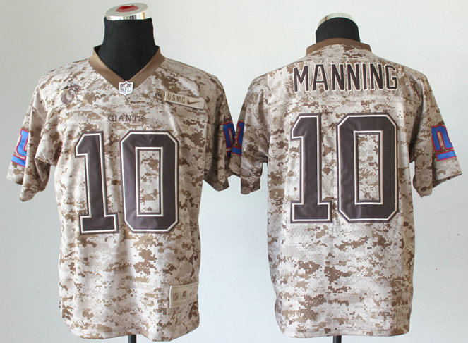 Nike New York Giants #10 Eli Manning US.Mccuu 2013 Camo Elite Jersey