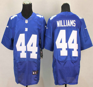 Nike New York Giants #44 Andre Williams Blue Elite Jersey
