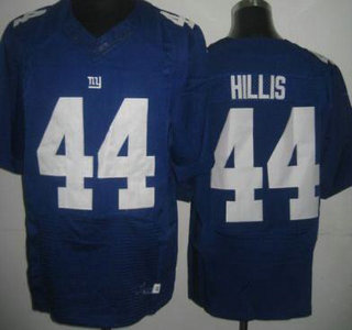 Nike New York Giants #44 Peyton Hillis Blue Elite Jersey