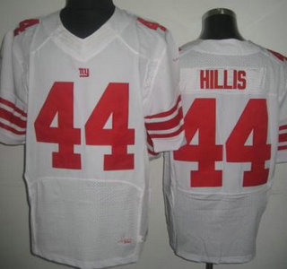 Nike New York Giants #44 Peyton Hillis White Elite Jersey