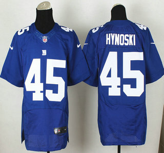 Nike New York Giants #45 Henry Hynoski Blue Elite Jersey