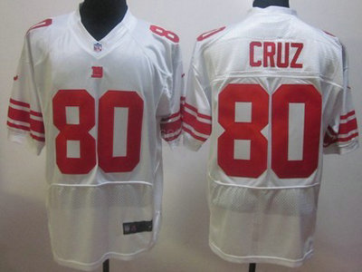 Nike New York Giants 80 Victor Cruz White 2012 Nike NFL Elite Jersey