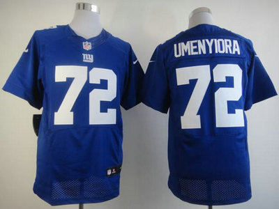 Nike New York Giants 72 Osi Umenyiora Blue Elite NFL Jerseys