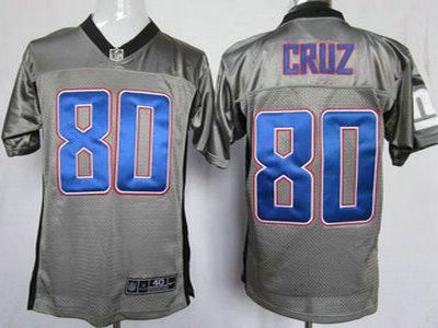 Nike New York Giants 80 Victor Cruz Grey Shadow Jerseys