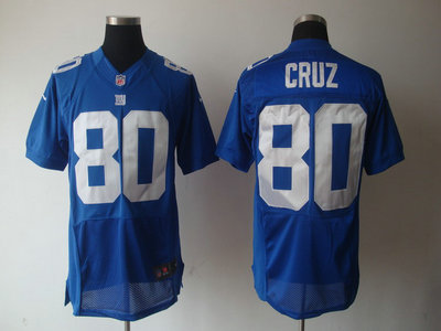 Nike New York Giants 80 Victor Cruz Blue 2012 Nike NFL Elite Jersey