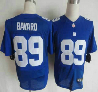Nike New York Giants 89 Mark Bavaro Blue Elite Jersey