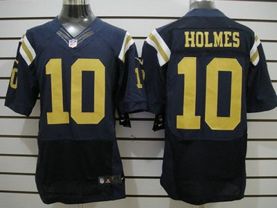 Nike New York Jets 10 Santonio Holmes Navy Blue 2012 Nike NFL Elite Jersey