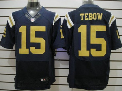 Nike New York Jets 15 Tim Tebow Navy Blue 2012 Nike NFL Elite Jersey