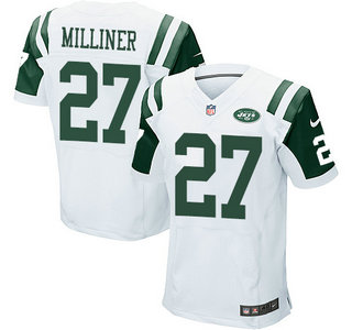 Nike New York Jets #27 Dee Milliner White Elite Jersey