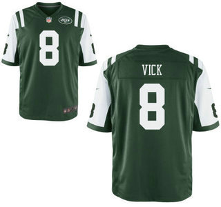 Nike New York Jets #8 Michael Vick Green Elite Jersey