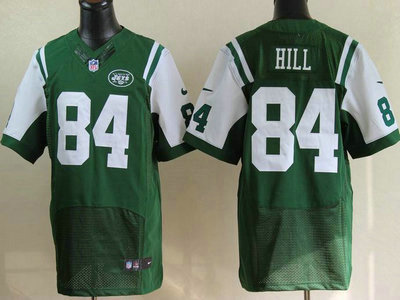 Nike New York Jets 84 Stephen Hill Green Elite Jerseys