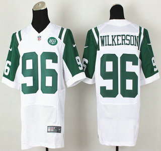Nike New York Jets #96 Muhammad Wilkerson White Elite Jersey