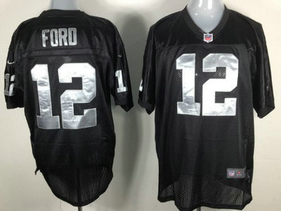 Oakland Raiders 12 Jacoby Ford Black 2012 Nike NFL Elite Jerseys 
