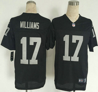 Nike Oakland Raiders #17 Milton Williams Black Elite Jersey