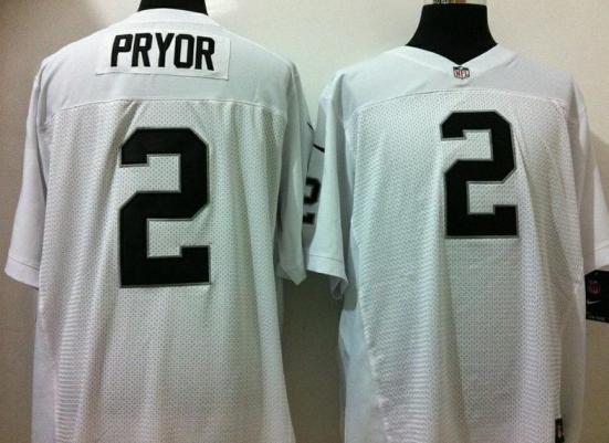 Nike Oakland Raiders #2 Terrelle Pryor White Elite NFL Jersey