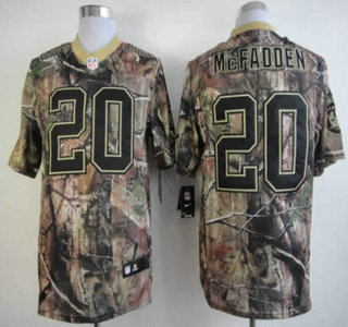 Nike Oakland Raiders #20 Darren McFadden Camo Elite Jersey
