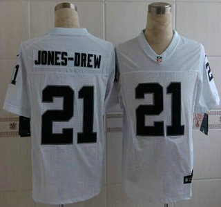 Nike Oakland Raiders #21 Maurice Jones-Drew White Elite Jersey