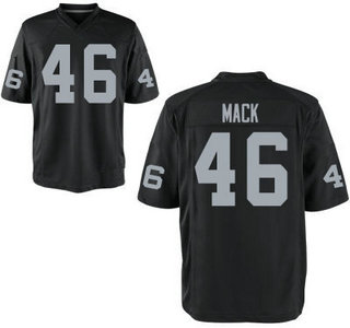 Nike Oakland Raiders #46 Khalil Mack Black Elite Jersey