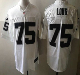 Nike Oakland Raiders #75 Howie Long White Elite NFL Jersey