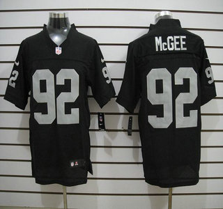 Nike Oakland Raiders #92 Stacy McGee Elite Black Jersey