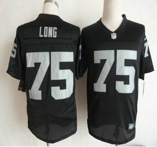 Nike Oakland Raiders 75 Howie Long Black Elite Jersey