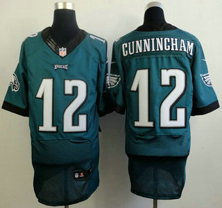 Nike Philadelphia Eagles #12 Randall Cunningham 2014 Dark Green Elite Jersey