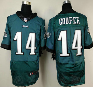 Nike Philadelphia Eagles #14 Riley Cooper 2014 Dark Green Elite Jersey