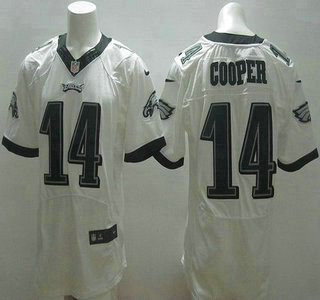Nike Philadelphia Eagles #14 Riley Cooper 2014 White Elite Jersey