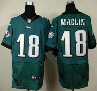 Nike Philadelphia Eagles #18 Jeremy Maclin 2014 Dark Green Elite Jersey