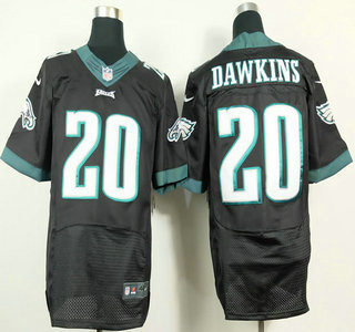 Nike Philadelphia Eagles #20 Brian Dawkins 2014 Black Elite Jersey