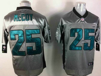 Nike Philadelphia Eagles 25 LeSean McCoy Grey Shadow 2012 Nike NFL Elite Jersey