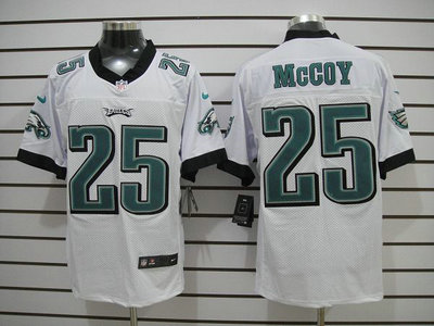 Nike Philadelphia Eagles 25 LeSean McCoy White 2012 Nike NFL Elite Jersey