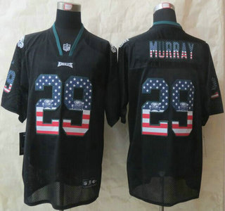 Nike Philadelphia Eagles #29 DeMarco Murray 2014 USA Flag Fashion Black Elite Jersey