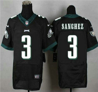 Nike Philadelphia Eagles #3 Mark Sanchez 2014 Black Elite Jersey