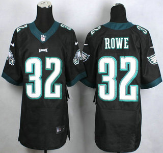 Nike Philadelphia Eagles #32 Eric Rowe Black Elite Jersey