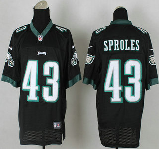 Nike Philadelphia Eagles #43 Darren Sproles Black Elite Jersey