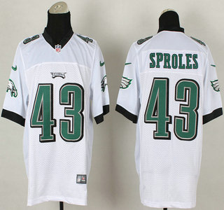 Nike Philadelphia Eagles #43 Darren Sproles White Elite Jersey