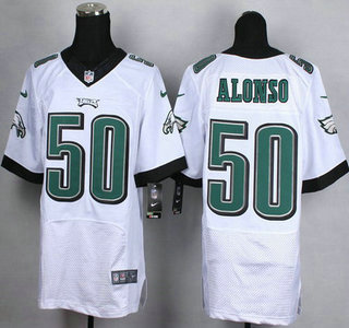 Nike Philadelphia Eagles #50 Kiko Alonso White Elite Jersey