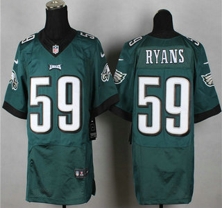 Nike Philadelphia Eagles #59 Ryans 2014 Dark Green Elite Jersey