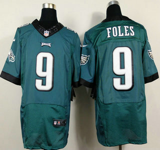 Nike Philadelphia Eagles #9 Nick Foles 2014 Dark Green Elite Jersey